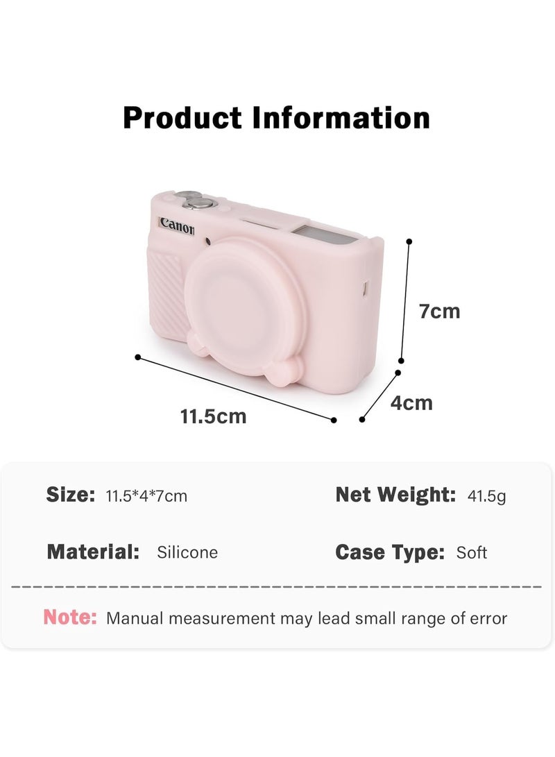 VKL SX730 SX740 Camera Case, Soft Silicone Case for Canon PowerShot SX740/SX730 HS Camera - Anti-Scratch Slim Fit Lightweight Protective Case - Image 3