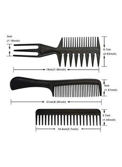 yantaisiyu 10Pcs Black Hair Comb For Women Men Kids Hairdressing Hair Styling Kit Multifunction Hair Cutting Comb Heat Resistant Combs For Hair Stylist Tool  - Image 4