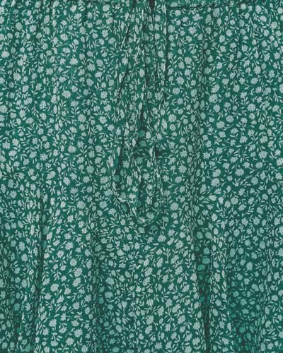 Aoudery Flowy Shorts for Women Casual Boho Floral Skorts Ruffle Mini Skirts Running Tennis Butterfly Chiffon Shorts- Floral Green M - Image 5