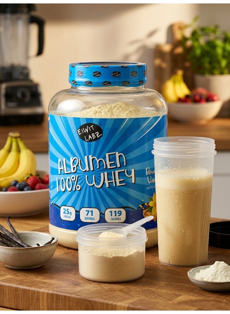 Eiwit Labz Albumen 100% Whey Protein Vanilla 5lb (2.27kg) – Premium Protein for Muscle Growth, Recovery & Strength - Image 3