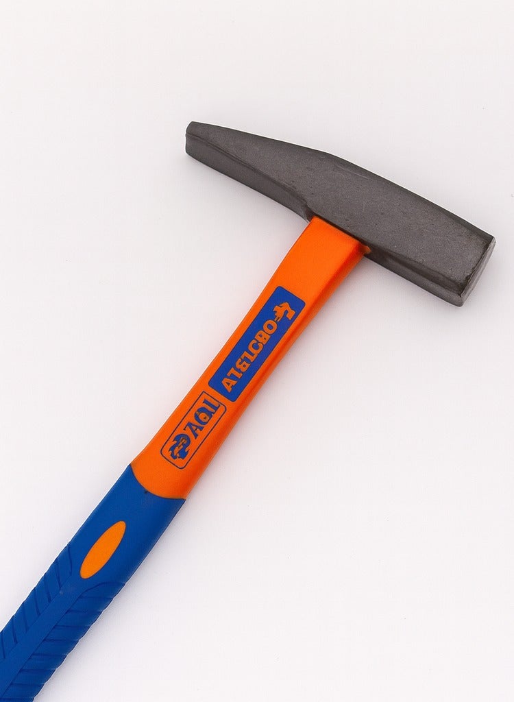 ORDERLY Machinist’s Hammer – 2-Piece Set, 300 g Each — Overall length 30 cm, hardened steel head 10 × 2 cm, anti-slip rubberized composite handle – Blue/Orange - Image 2