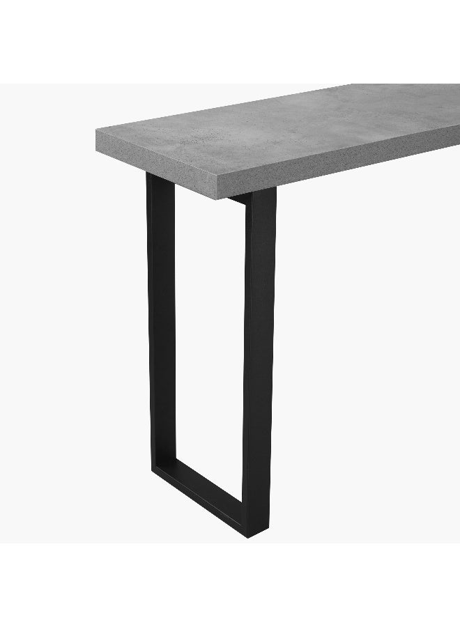 Home Box Iris Console Table - Grey and Black - Image 4