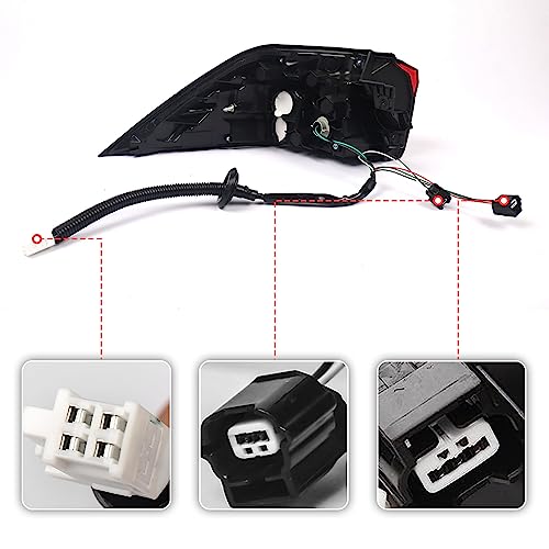 Huray Right Outer Tail Light for Toyota RAV4 2019-2022 Passenger Side Taillight Lamp Assembly Replacement for TO2805148 815500R090 - Image 4