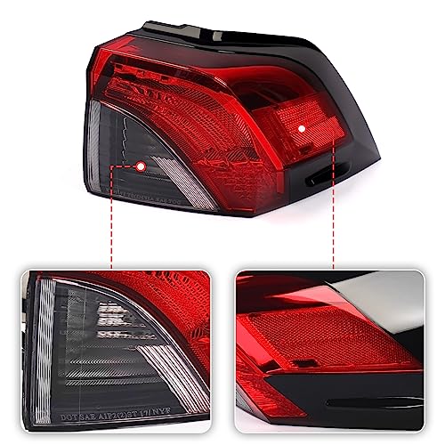 Huray Right Outer Tail Light for Toyota RAV4 2019-2022 Passenger Side Taillight Lamp Assembly Replacement for TO2805148 815500R090 - Image 3