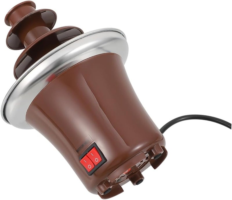 آلة نافورة الشوكولاتة ثلاثية الطبقات من الفولاذ المقاوم للصدع مع درجة حرارة قابلة للتعديل للحفلات - Image 1