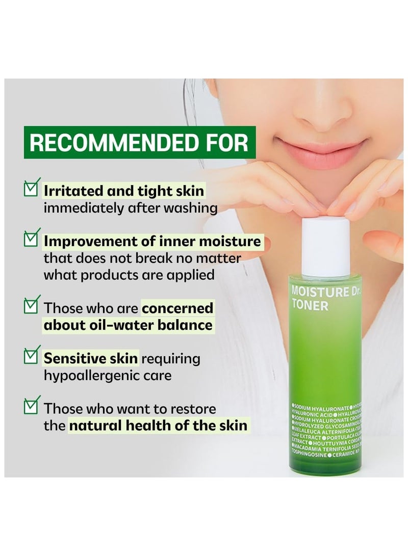 ISOI Moisture Dr. Toner 130ml (4.396 fl oz) Daily Facial Toner for All Skin Types, Healthy Barrier, Deep Hydration, Soothing Toner - Image 2