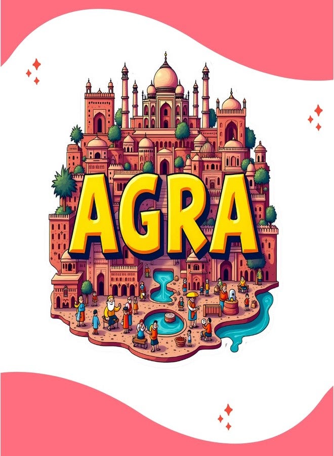 GIFTODAY Agra Theme Souvenir Wooden Fridge Magnet for Refrigerator - Agra Printed Magnet for Office and Home Decoration | Perfect Souvenir Gift | Pack of 1 | Size 3x3 Inch - Image 5