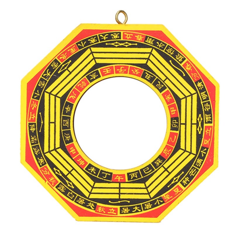 Feng Shui Bagua Concave Mirror - Outdoor Hanging Design, Traditional Early Heaven Trigram Layout for Home And Business Feng Shui Protection, Wealth Attraction - Image 1