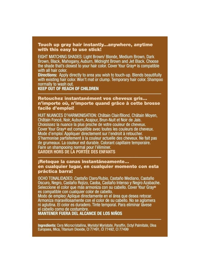 Cover Your Gray Instant Touch Up Brush, Medium Brown, 1 Unit Medium Brown - Image 2