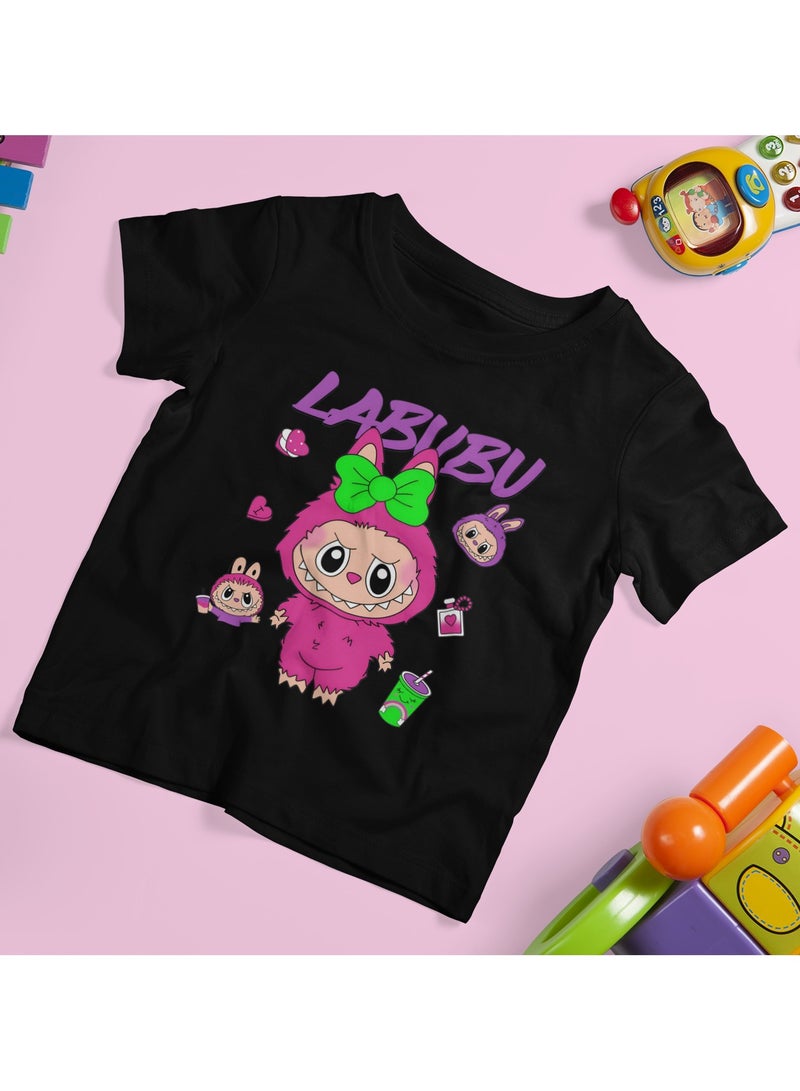 ZOOM Labubu Fun Time Kids Cotton T-Shirt