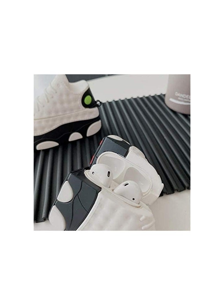 عام (عبوة من 2) حقيبة سيليكون لطيفة لسماعات Airpods 1/2 مع سلسلة مفاتيح، تصميم كرتوني لحماية الشاحن وسماعات الرأس، مجموعة ملحقات متوافقة مع Airpods 1 و 2 - Image 2