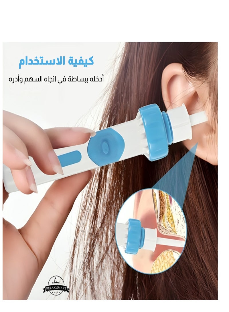 Relax Smart "Ear wax removal with 2 pieces of ear wax removal tool, ear wax removal tool with strong suction, ear vacuum cleaner, ear suction device for adults and children (White)."  - Image 2