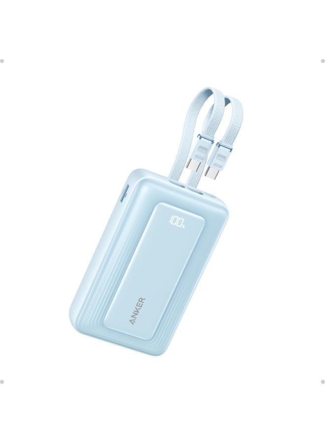 Anker Zolo Power Bank, 45W Max Fast Charging, 20,000mAh Battery Pack with Dual Built-in USB-C Cables, 1 USB-C&A Port, for iPhone 17/16 Series, Samsung, MacBook, iPad, and More - Image 1