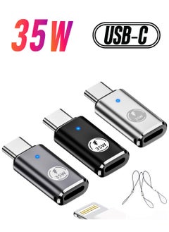 SYOSI iPhone 15/15 Pro Max USB C to Lightning Adapter 3Pack 35W Lightning Female to USB C Male Adaptor Fast Charging lightning to USBC Charger Converter for iPhone 15/15 Plus/15 Pro Max with Blue Light  - Image 1