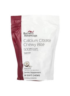 Bariatric Advantage Bariatric Advantage, Calcium Citrate Chewy Bite, Sugar-Free, Coconut, 90 Soft Chews  - Image 1