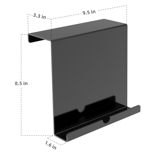 Qsxou Treadmill Tablet Holder, Exercise Bike Reading Stand, Acrylic Book Holder, Clear Acrylic Stand for Tablet, Magazines and Books, Black（8.5 x 9.5 x 3.3 Inches） - Image 3
