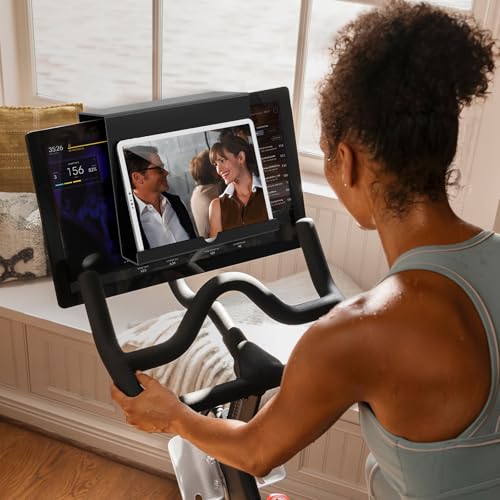 Qsxou Treadmill Tablet Holder, Exercise Bike Reading Stand, Acrylic Book Holder, Clear Acrylic Stand for Tablet, Magazines and Books, Black（8.5 x 9.5 x 3.3 Inches） - Image 4
