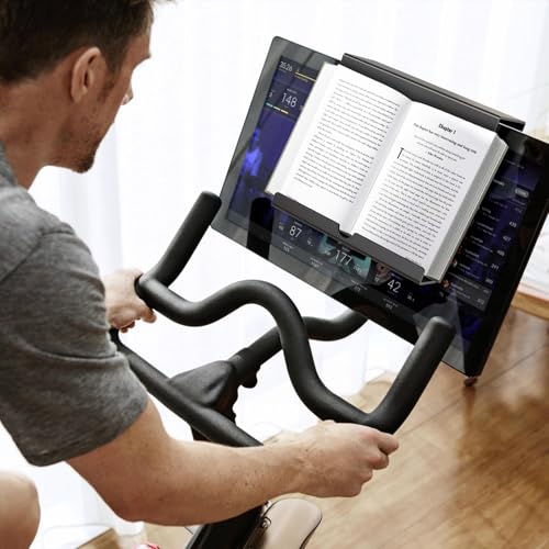 Qsxou Treadmill Tablet Holder, Exercise Bike Reading Stand, Acrylic Book Holder, Clear Acrylic Stand for Tablet, Magazines and Books, Black（8.5 x 9.5 x 3.3 Inches） - Image 5