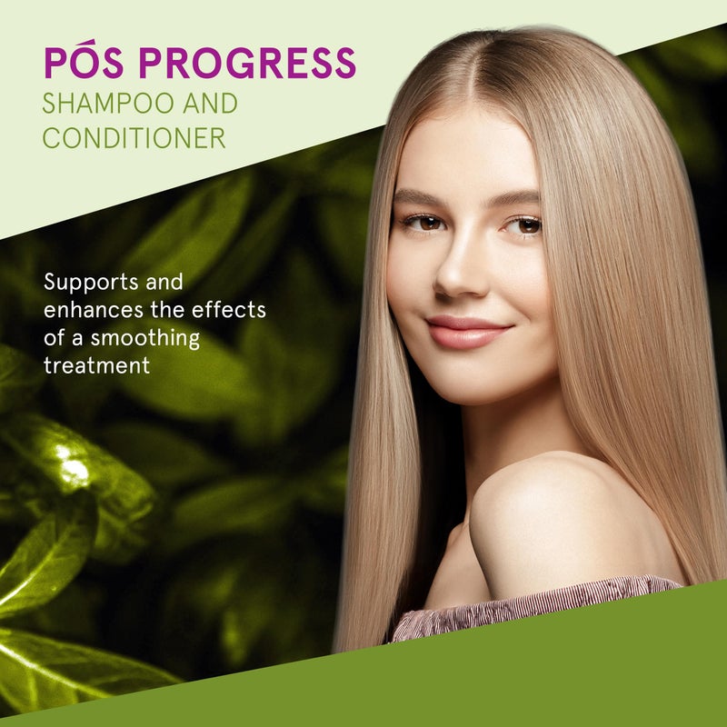 Inoar PÃ³s Progress Duo Kit, Shampoo & Conditioner for Post-Treatment Care, 8.45 fl.oz. Each - Image 2