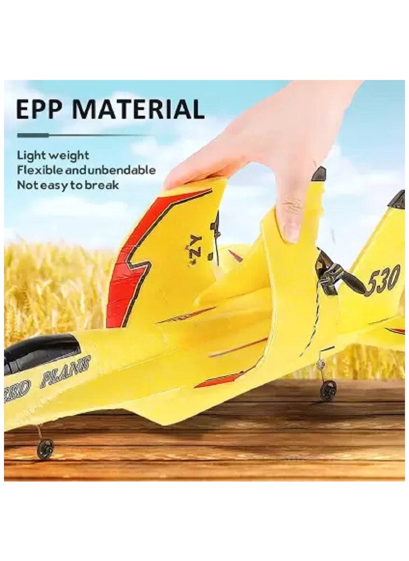 Generic - Rc Jet Foam 2 Channel 2.4GHz Remote Control Fighter Airplane Ready to Fly Plane with Led Light, RC Aircraft for Beginners Adults & Kids for Boys 14+ high Speed rc Airplane, Hobby rc Jet Planes - Image 1