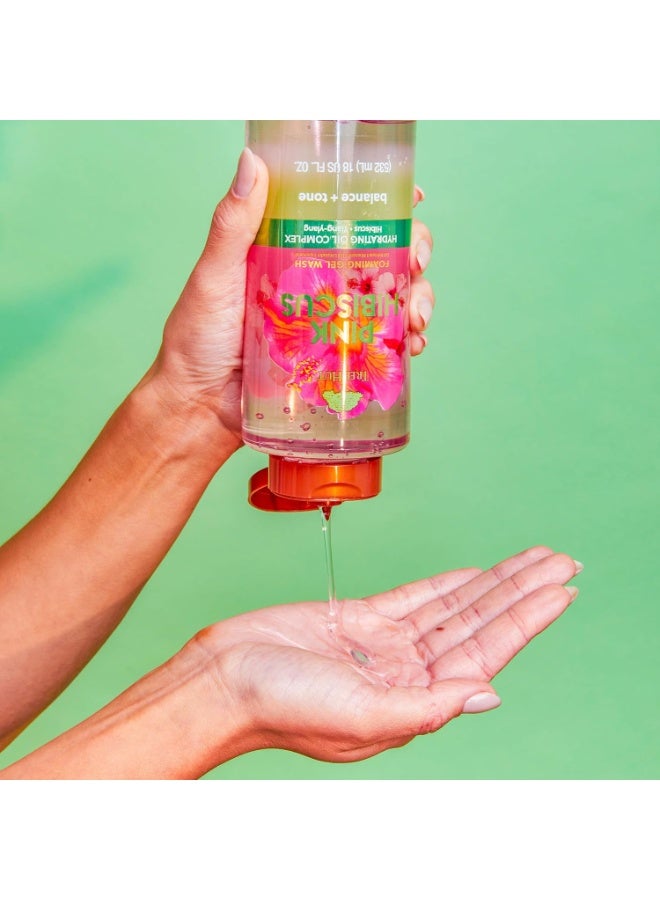 Tree Hut Tree Hut Pink Hibiscus Foaming Gel Wash | Cleanse & Soothe Skin Without Stripping Moisture | Made with our Hydrating Oil Complex | 18 fl oz.  - Image 3