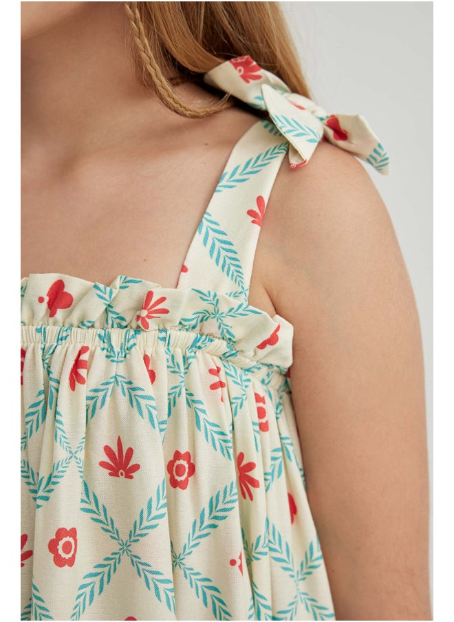 DeFacto - Girl Strappy Woven Dress - Image 1