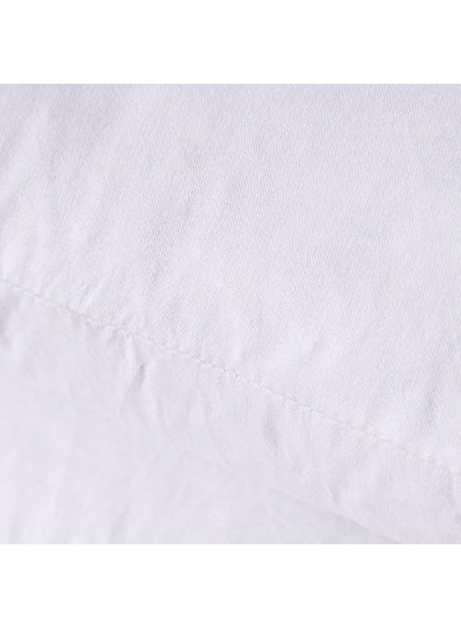 HOMESJUN Set of 2, 95% Feather 5% Down Decorative Throw Pillow Insert, Cotton Cover, 12x20 Inch - Image 3