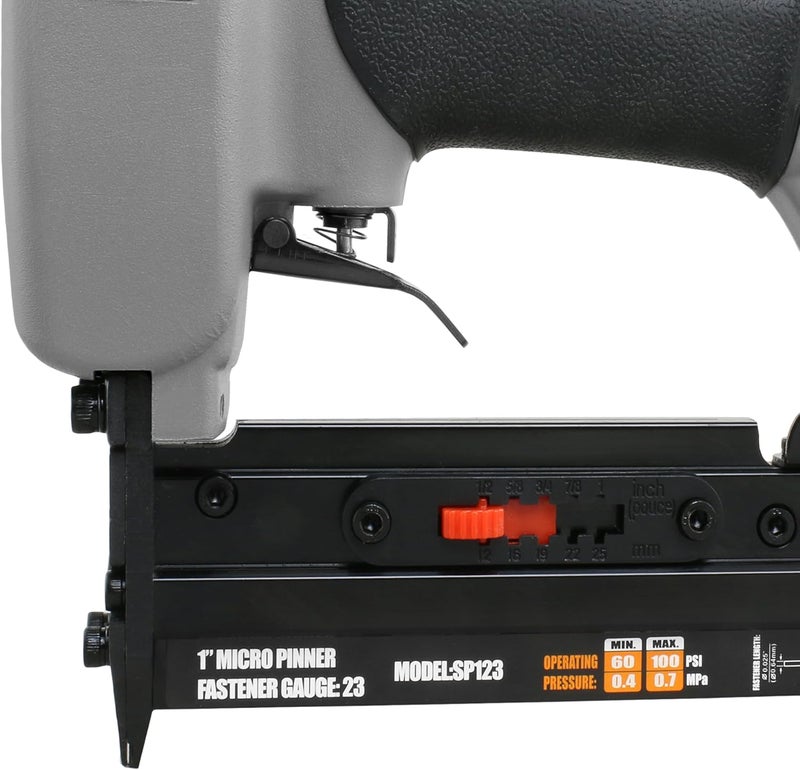 NuMax SP123 Pneumatic 23-Gauge 1" Micro Pin Nailer - Image 3
