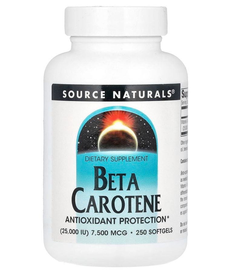 Beta Carotene 7500 mcg (25000 IU) 250 Softgels