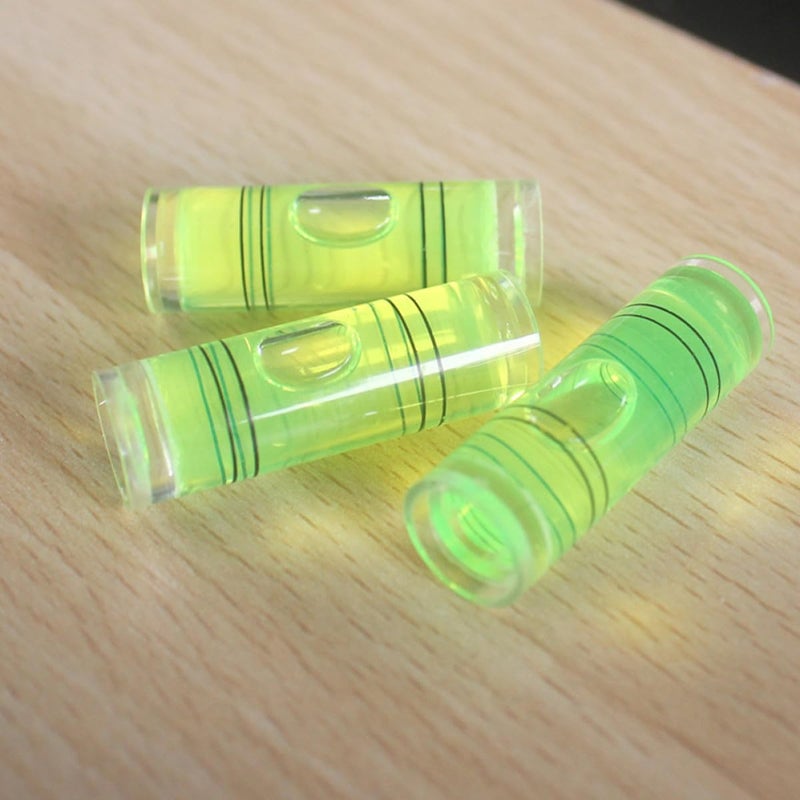 100pcs Fluorescent Bubble Level Vials 9.5x40mm Cylindrical Spirit Level Accessories for Measuring and Levelling Tools - Image 5