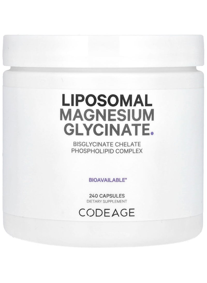 Codeage Liposomal Magnesium Glycinate, 240 Capsules 
