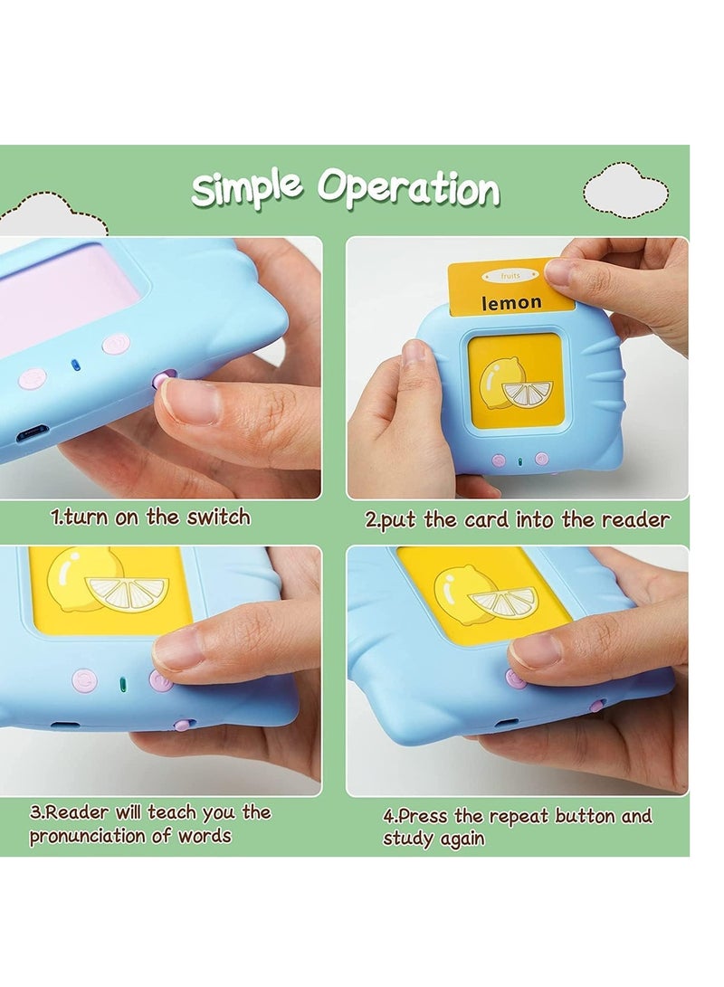ELTRAZONE Talking Flash Cards Early Educational Toys, Learning Toys for 1 2 3 Year Olds, Montessori Toys for 1 + Year Old, Card Early Educational Device, 224 Sight Words Talking Flash Cards  - Image 4