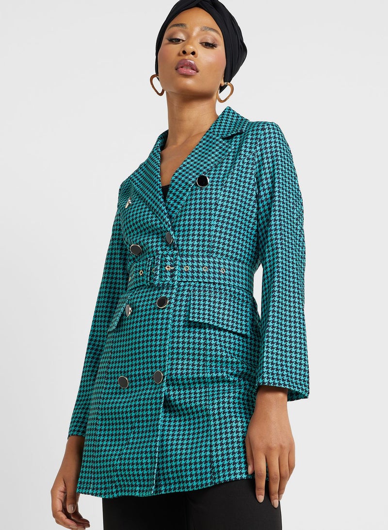 Khizana Double Breasted Lapel Coat  - Image 1