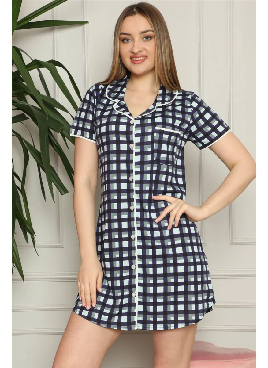 Akbeniz Women's Cotton Nightgown 1007