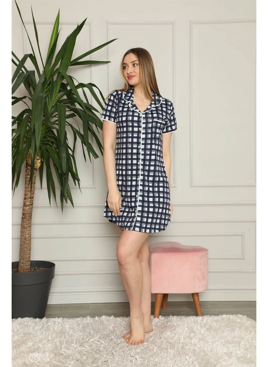 Akbeniz Women's Cotton Nightgown 1007