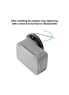 SYOSI Lens Filter Kit for Insta360 Ace Pro, 52mm Filter Adapter Ring, Aluminum Alloy Lens Frame, Metal Protective Frame, UV Lens Cap Protection Cover for Insta360 Ace Pro Action Camera Accessories  - Image 4