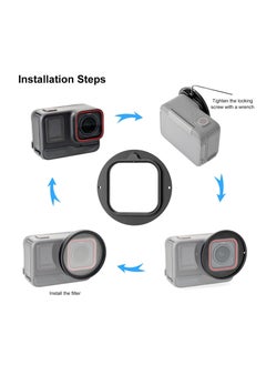 SYOSI Lens Filter Kit for Insta360 Ace Pro, 52mm Filter Adapter Ring, Aluminum Alloy Lens Frame, Metal Protective Frame, UV Lens Cap Protection Cover for Insta360 Ace Pro Action Camera Accessories  - Image 5