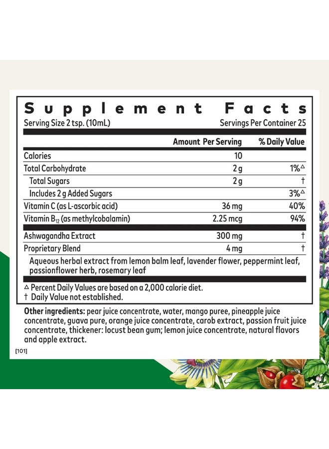 Floradix فلوراديكس أشواغاندا سائل عشبي وصيغة فيتامين - مكمل عشبي مع مستخلص أشواغاندا، فيتامين C، فيتامين B12 والمزيد - صيغة دعم الإجهاد* - نباتي وغير معدل وراثيًا - 8.5 أونصة سائلة - Image 2