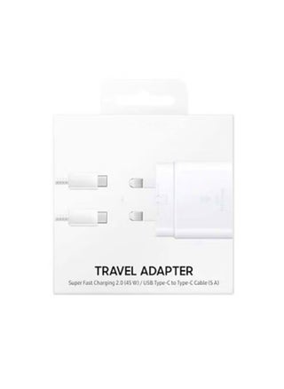 Travel Adapter 45W PD With USB-C To USB-C Cable White - pzsku/Z4384C4378912045B812EZ/45/_/1730530769/37488f11-5e8f-4001-bc94-47866c300413