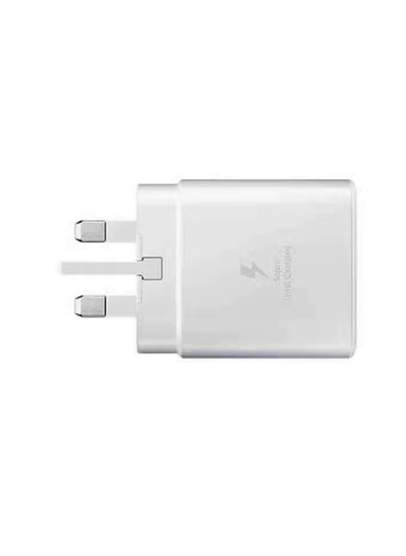 Travel Adapter 45W PD With USB-C To USB-C Cable White