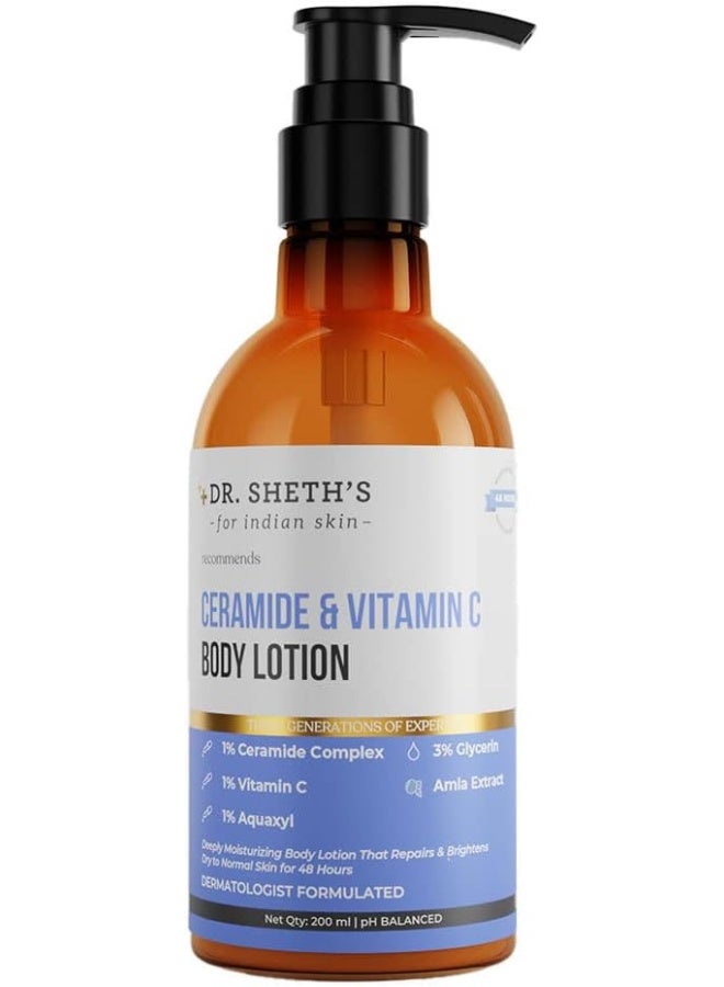 Dr. Sheth's Ceramide And Vitamin C Body Lotion - Image 1