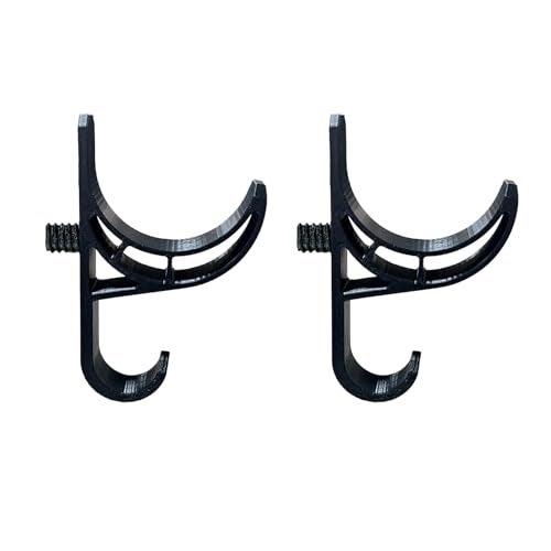 spansee JType Double Hook Compatible with Suncast Shed Storage Shed Hooks Compatible with Suncast Storage Shed Tool Hanging Organizer Compatible with Craftsman Shed 2 Pack - Image 1