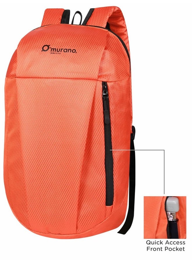 Murano Murano Louis 10ltr Small Casual day backpack/Office Bag | Travel Bag | School Bag | College Bag | Versatile bag For Men & Women |For Girl & Boy (Orange)  - Image 2