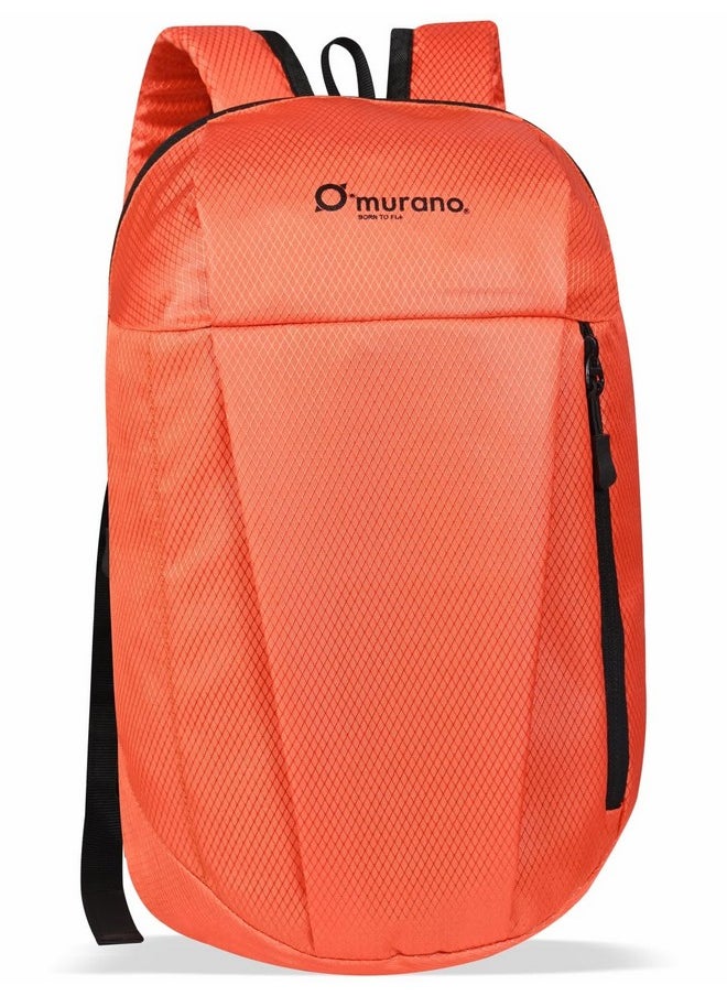 Murano Murano Louis 10ltr Small Casual day backpack/Office Bag | Travel Bag | School Bag | College Bag | Versatile bag For Men & Women |For Girl & Boy (Orange)  - Image 1