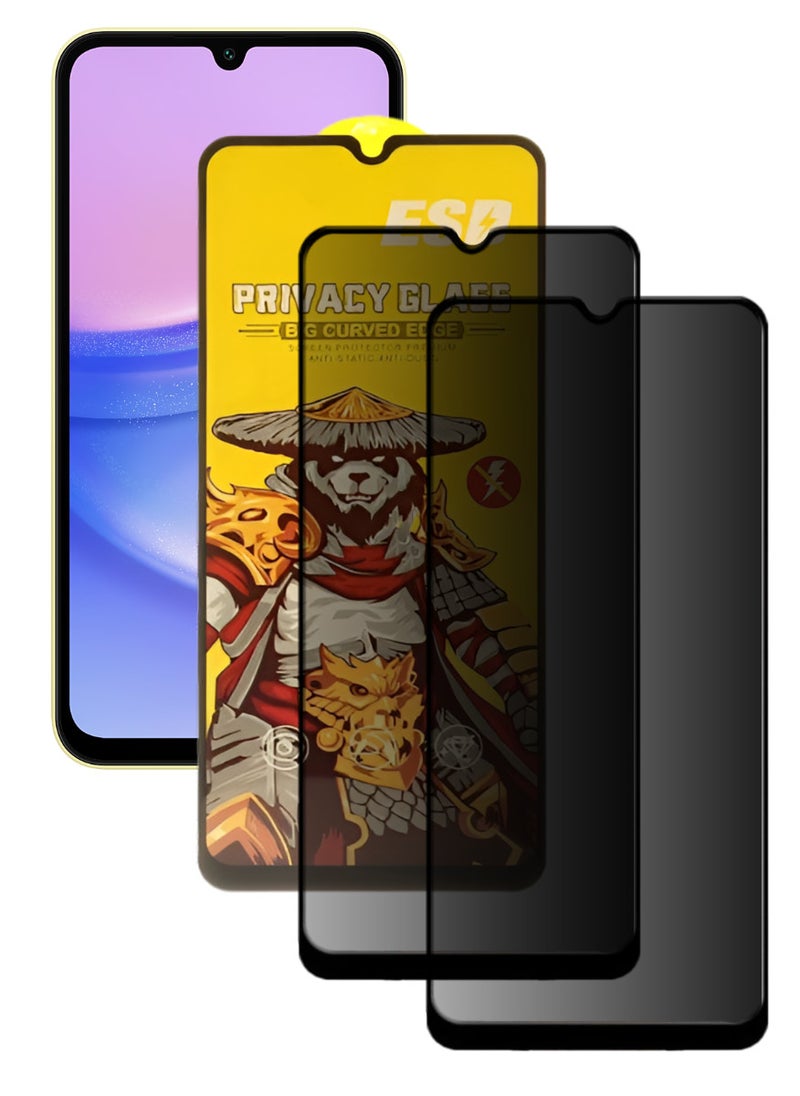 ESD 2 Pieces Tempered Dustproof Glass Screen Protector Compatible For Samsung Galaxy A15 - Image 1