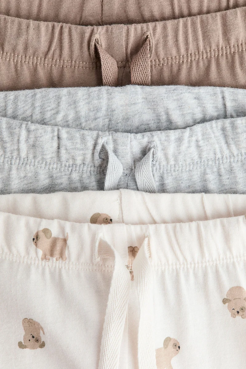 اتش اند ام بنطلون رياضي من الجيرسيه القطني - عبوة من 3 قطع