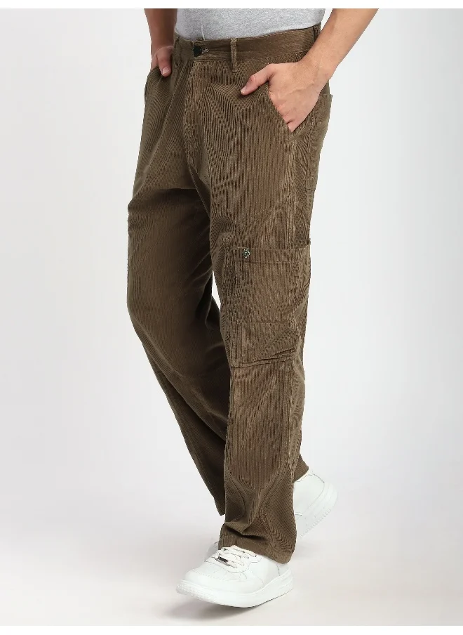 بيونغ Brown Corduroy Cargo Pants