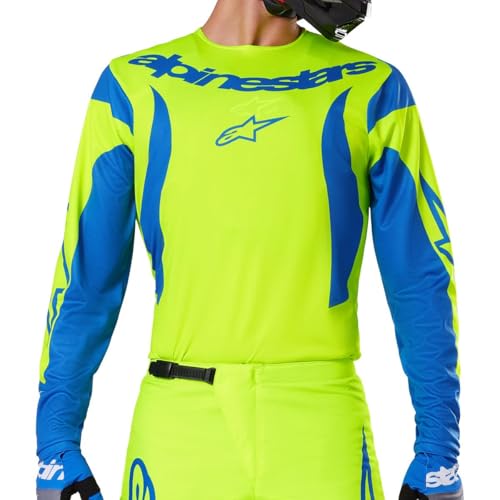 Alpinestars 2025 Fluid Haul Jersey M Yellow FluoBlue - Image 3