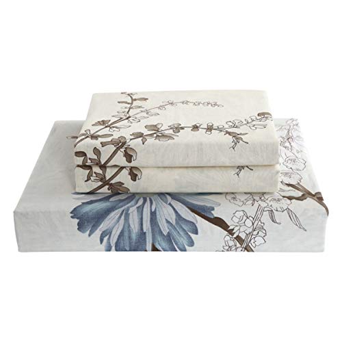 Swanson Beddings Daisy Silhouette Reversible Floral Print 3-Piece 100% Cotton Bedding Set: Duvet Cover and Two Pillow Shams (California King) (Comforter NOT Included) - Image 3