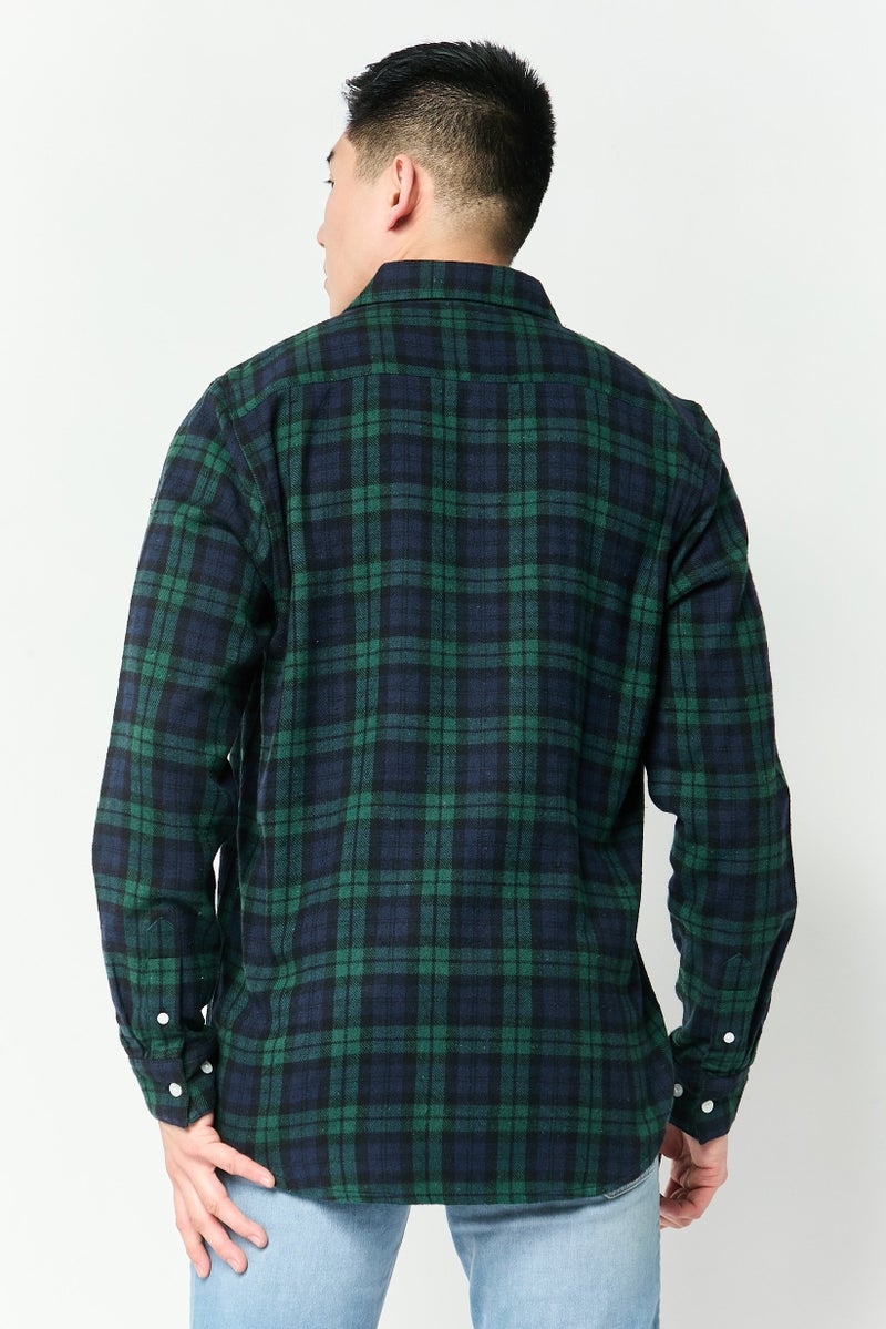 Crooks & Castles Men Regular Fit Plaid Long Sleeve Casual Shirt, Multicolor - Image 4